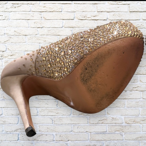 Benjamin Adams London Platform Bridal Heels Pump -Size 7.5 or 38 - Picture 6 of 14